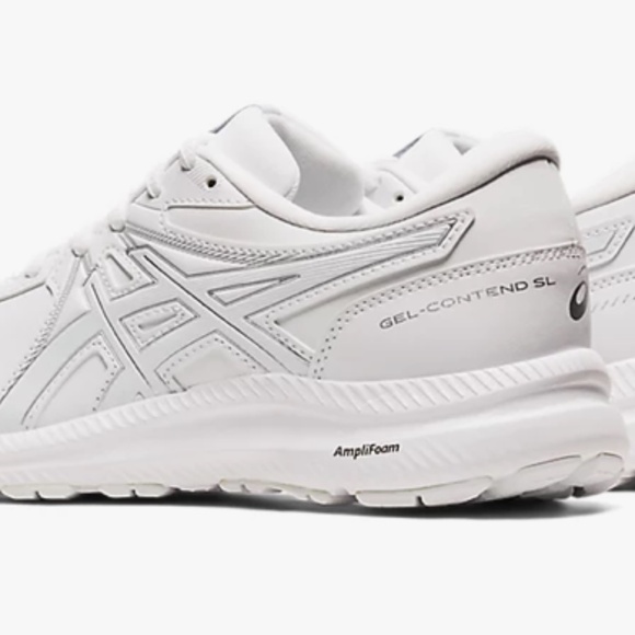 ASICS Gel Contend SL Women White Running‎ Shoes - Size 8. - Picture 11 of 12